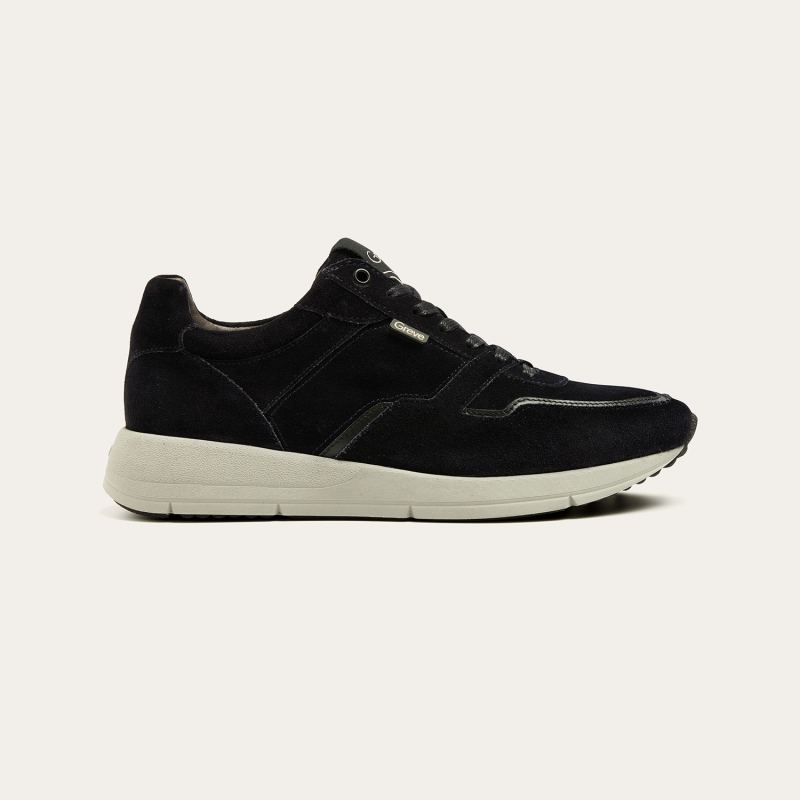 Greve Sneaker Walker Dark Blue Suede - extra breed