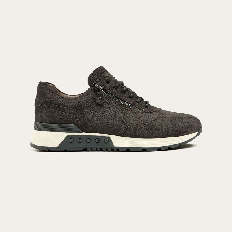 Greve Sneaker Haarlem Carbonio Suede Rock - extra breed