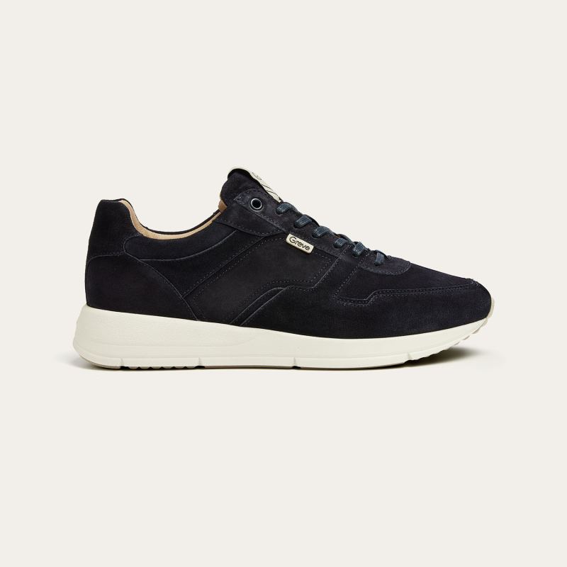 Greve Sneaker Walker Dark Blue suede