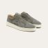 Greve Sneaker Wave Basalto suede 